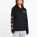 Sudadera con capucha de verdadero trato negro Z44ZX846 ropa mujer