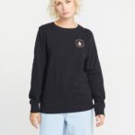 sudadera con cuello redondo negro Z44ZX839 ropa mujer
