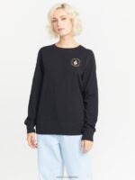 sudadera con cuello redondo negro Z44ZX839 ropa mujer - Image 4