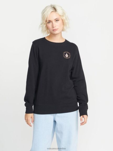 sudadera con cuello redondo negro Z44ZX839 ropa mujer