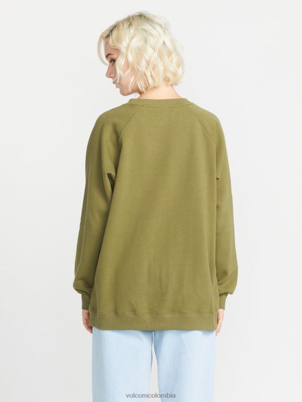 sudadera con cuello redondo Stone Magic Boy musgo Z44ZX840 ropa mujer - Image 3