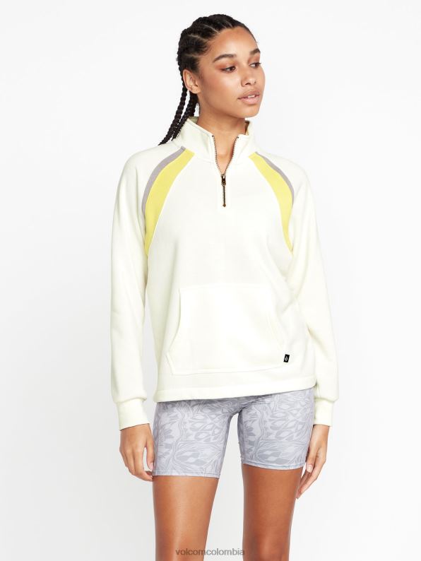 sudadera con cuello simulado de ataque de piedra estrella blanca Z44ZX853 ropa mujer - Image 3