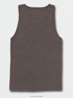 tanque de brezo sólido brezo negro oscuro Z44ZX113 ropa hombres - Image 3