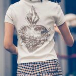 tener una pista camiseta de manga corta nube Z44ZX787 ropa mujer