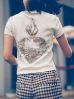 tener una pista camiseta de manga corta nube Z44ZX787 ropa mujer
