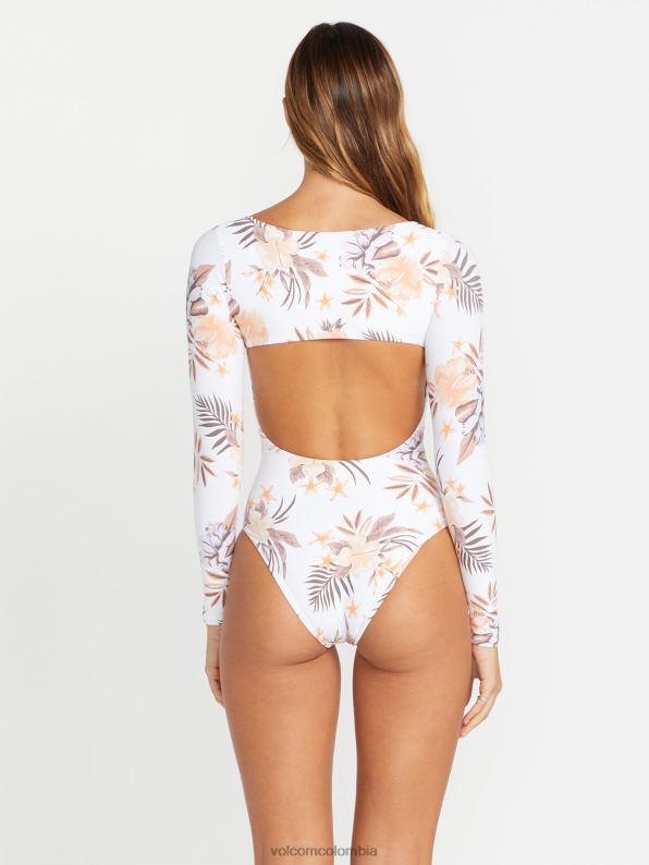 traje de baño de una pieza de coco blanco Z44ZX1087 ropa mujer - Image 9