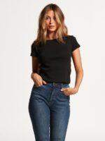 una de cada camiseta de manga corta para bebé negro Z44ZX824 ropa mujer