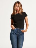 una de cada camiseta de manga corta para bebé negro Z44ZX824 ropa mujer - Image 6