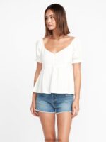 una parte superior completa estrella blanca Z44ZX804 ropa mujer - Image 5