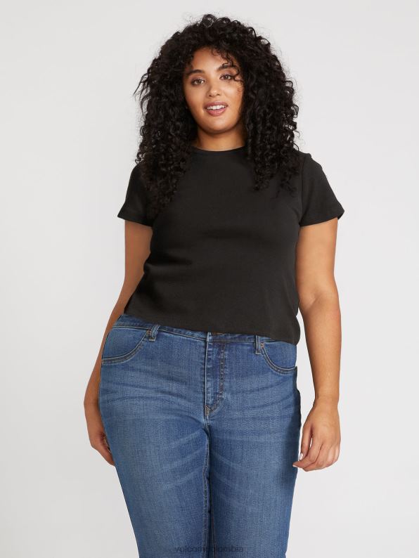 uno de cada camiseta de bebé más tamaño negro Z44ZX823 ropa mujer - Image 3