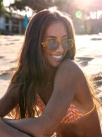 verdaderas gafas de sol mostaza brillo/azul Z44ZX495 exterior unisexo