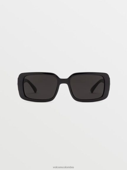 verdaderas gafas de sol negro brillante/gris Z44ZX496 exterior unisexo
