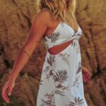 vestido coco ho con aberturas blanco Z44ZX879 ropa mujer