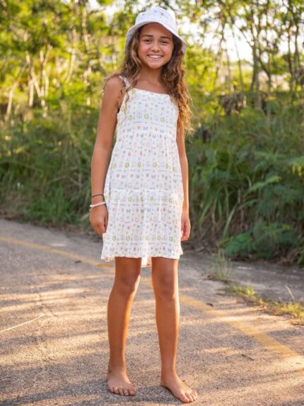 vestido de libro de pegatinas estrella blanca Z44ZX1342 ropa chicas