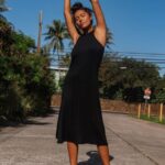 vestido de luz de piedra negro Z44ZX873 ropa mujer
