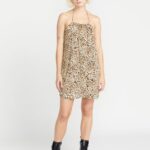 vestido halter meeyoww Huella animal Z44ZX883 ropa mujer