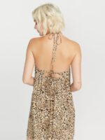 vestido halter meeyoww Huella animal Z44ZX883 ropa mujer - Image 9